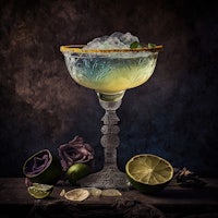 a margarita in a glass
