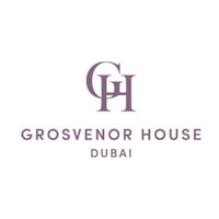 the logo for grosvenor house dubai