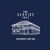 the service 1921 restaurant and britt bar logo