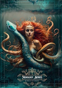 an octopus and a mermaid in the ocean